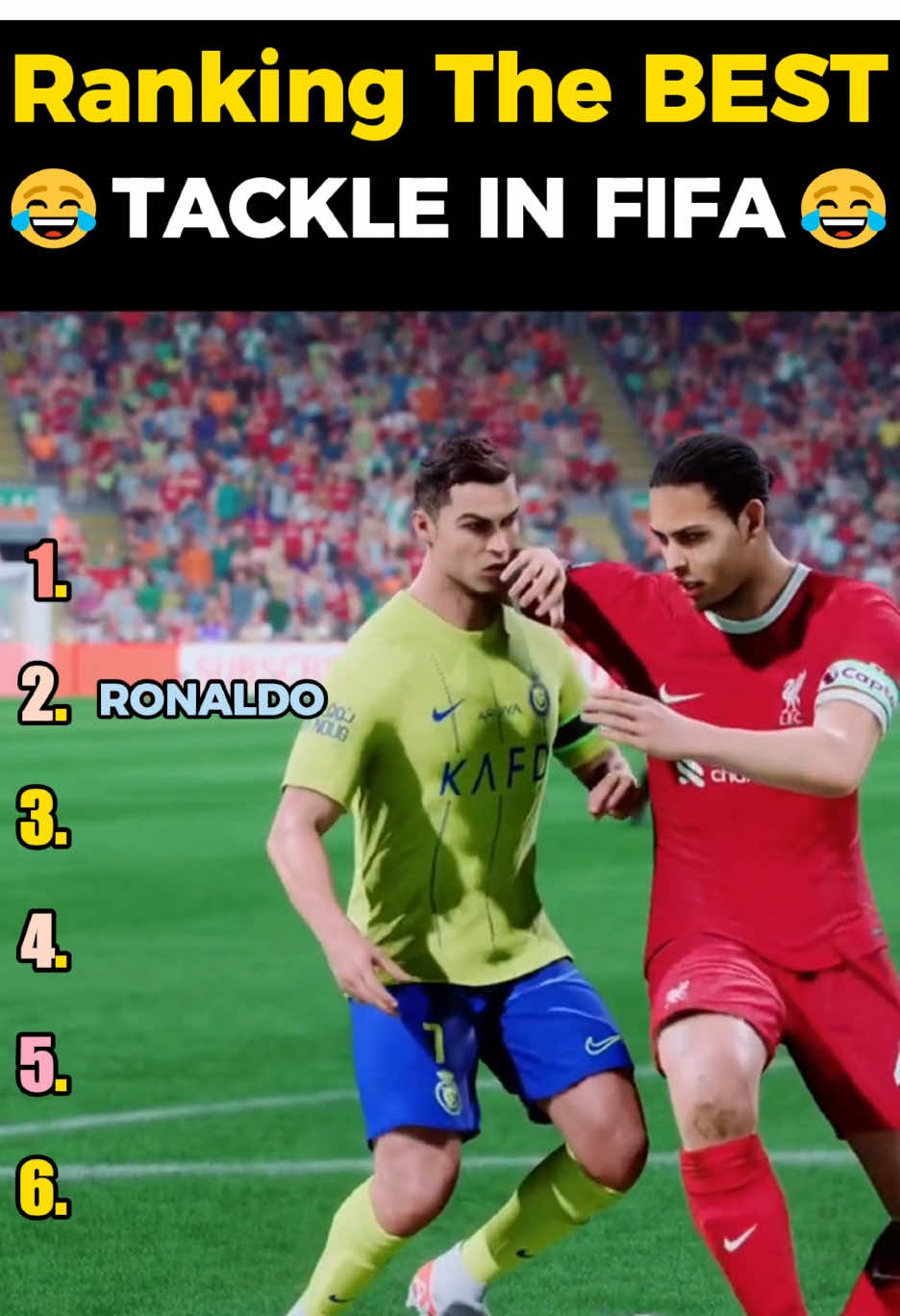 Ranking The BEST TACKLE In FIFA 😂 #fifa #eagames #football