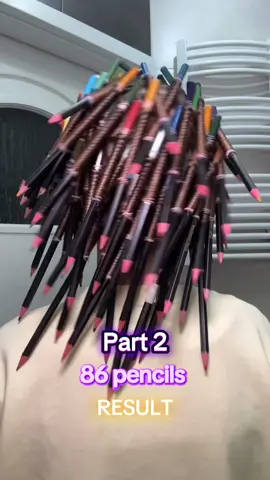 RESULT✨ Curling hair with pencils (86) #pencilcurls #resultpencilcurls #check #heatlesscurls #hair