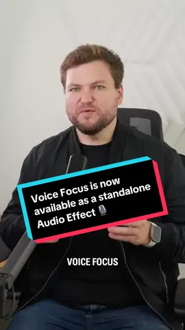 Voice Focus is now available as a standalone Audio Effect. 💥 Removes background noise 🗣️ Takes out room reverb/echo ✨ Keeps your voice sounding crisp ⏱️ Effect applies in real time