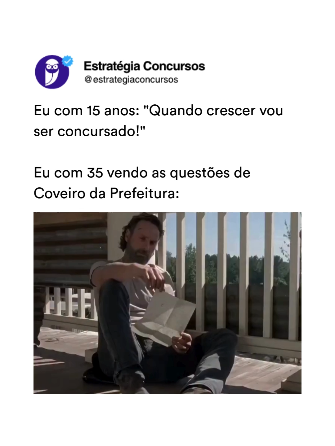 Na minha vez de viver, é assim...  #estrategiaconcursos #concursopublico #concurseiro #meme #humor