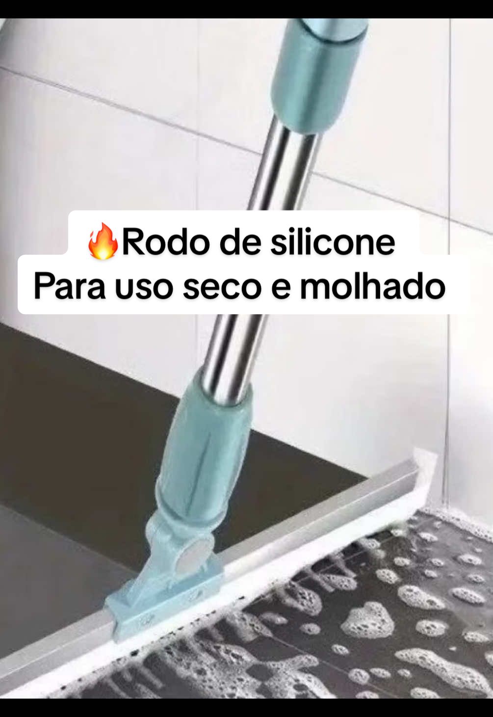 MRodo de Silicone Multiuso 2 em 1 – Vassoura e Limpador de Vidros para Uso Seco e Molhado Clica no link da bio pra garantir o seu! #shopee #shopeefinds #achadinhosshopee #shopeecheck 