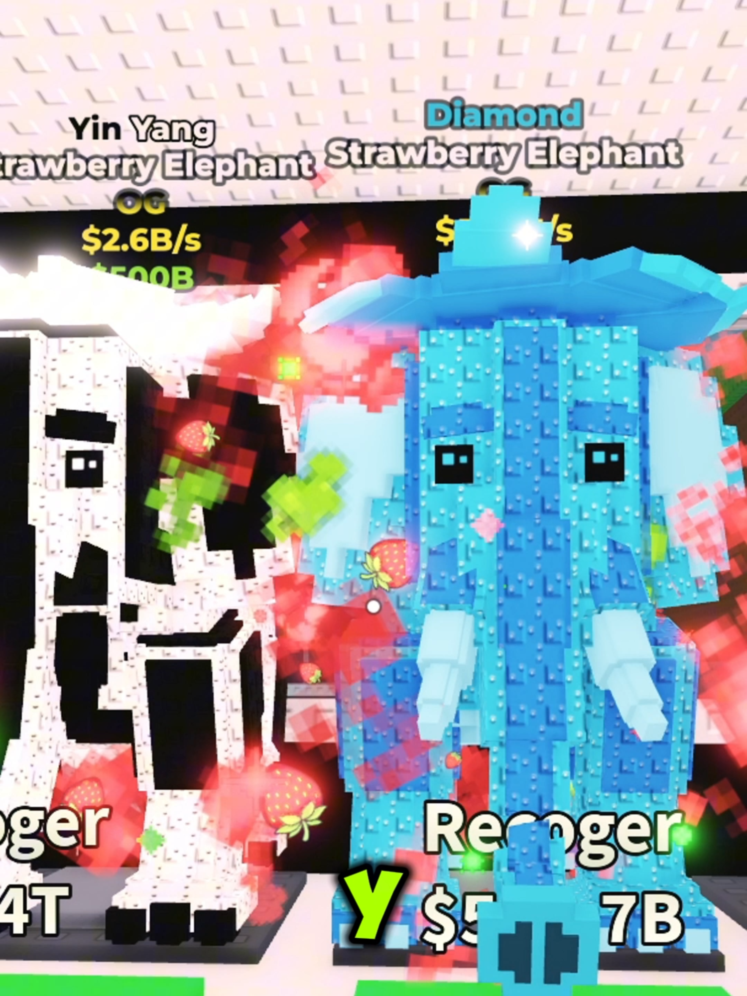 METI 4 STRAWBERRY ELEPHANTS A LA MAQUINA DE FUSION🐘🍓#robloxfyp #robaunbrairont #halloween #AJOuwu