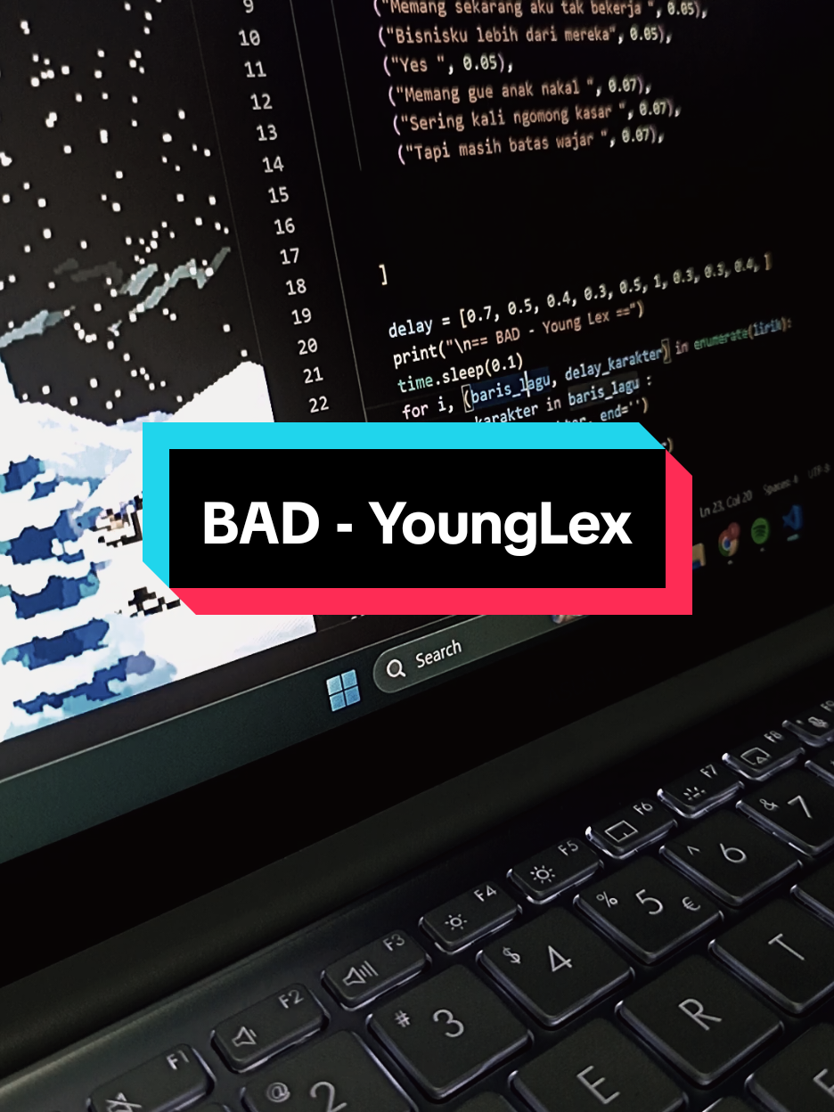 BAD | Code in bio #song  #lyrics  #fyp  #younglex  #coding 