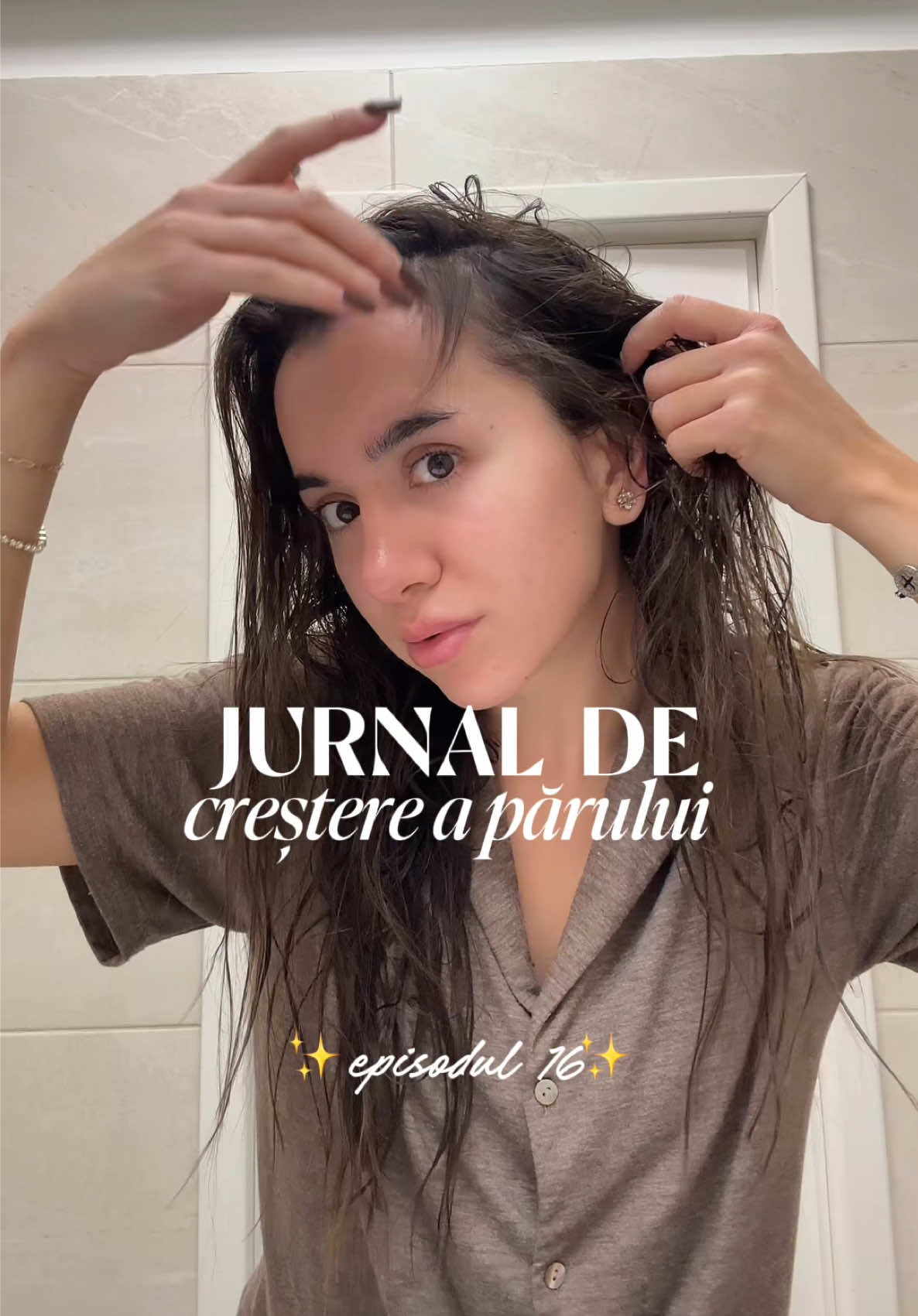 Episodul 16 din Jurnalul de creștere a părului ✨💆🏻‍♀️ Au trecut mai bine de două săptămâni de când am început jurnalul, iar părul arată și se simte complet diferit! 👀 #jurnaldecrestereaparului #hairgrowth #hair #haircare #hairoiling 