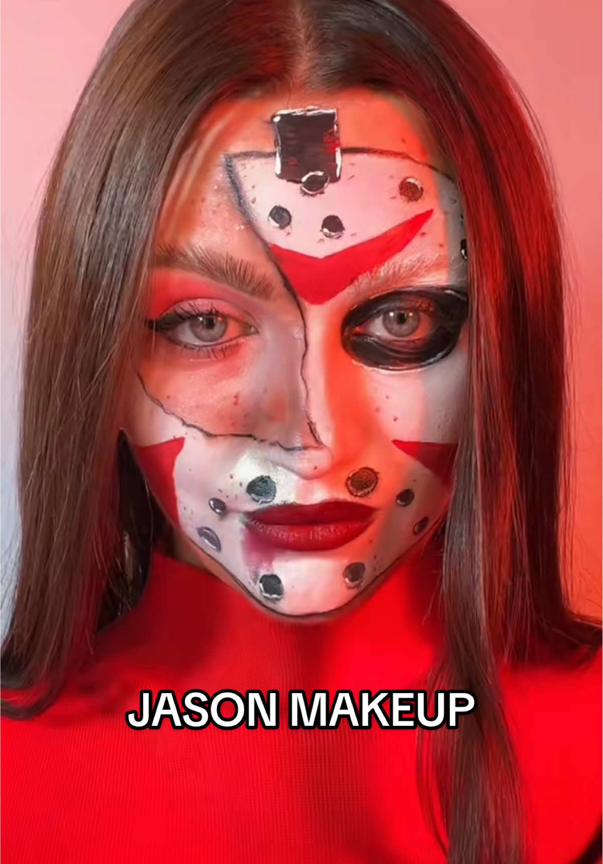 throwback to this look 👀 #halloweenmakeup #jasonmakeup #jasonvorheers #campcrystallake #halloweenmakeuplook 