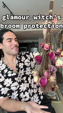 a glamour witch’s broom for protection + cleansing ✨ #witchtok 