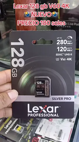 Lexar 128 gb V60 4K 📸NUEVO📸 PRECIO 180 soles  #canon #canoncamera #canonphotography #nikon #nikoncreators