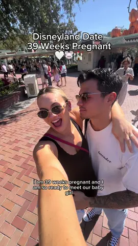 Definitely one of the most special Disney dates we’ve been on 🤍 can’t wait to meet our little munchkin #disneyland #39weekspregnant #labor #fypシ #couple 