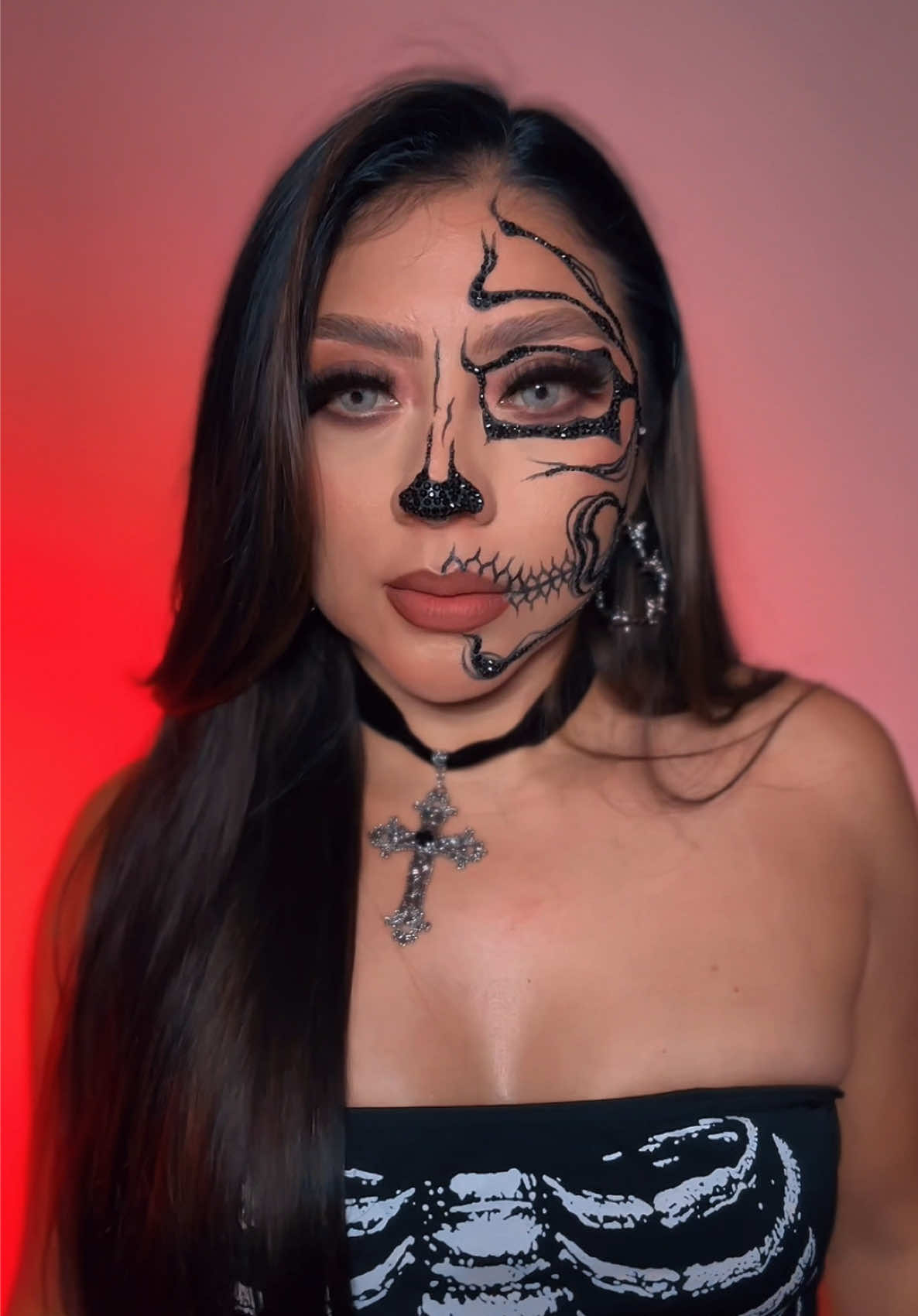 🖤💀✨ #skull #dilccicosmetics #halloweenmakeup #hallowen #makeup 