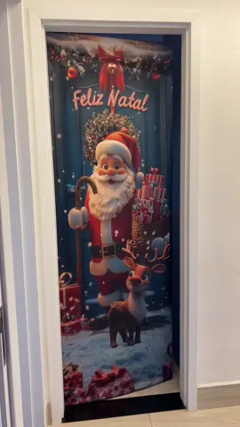 Capa Porta Decoração de Natal #natal #decoracaodenatal #decoracaonatalina 