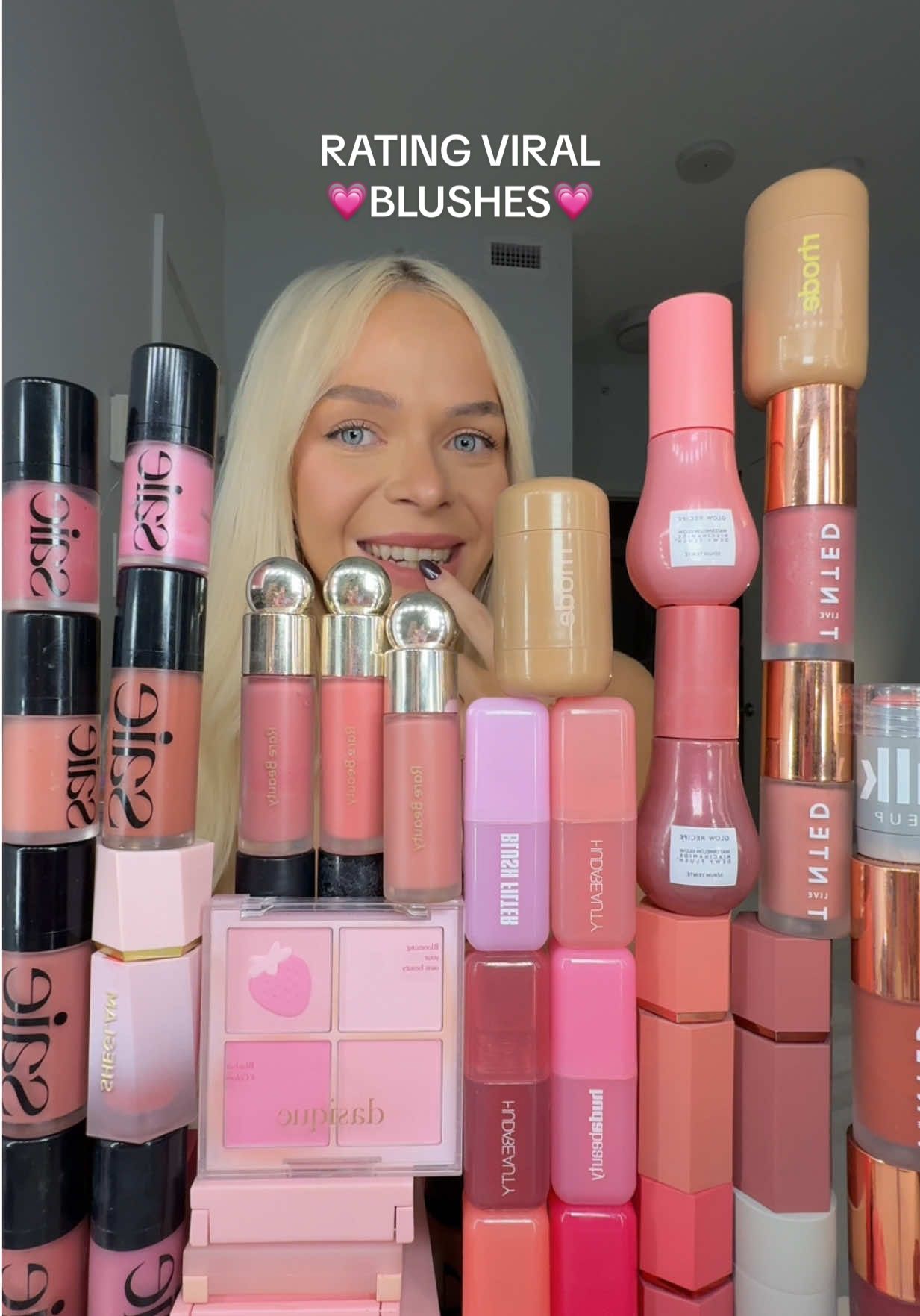 rating viral blushes!! 💗✨ #makeuphaul #BeautyReview #viralmakeup #blush #beautyhacks @BASMA Beauty @Patrick Ta Beauty @Saie @Huda Beauty @Rare Beauty 