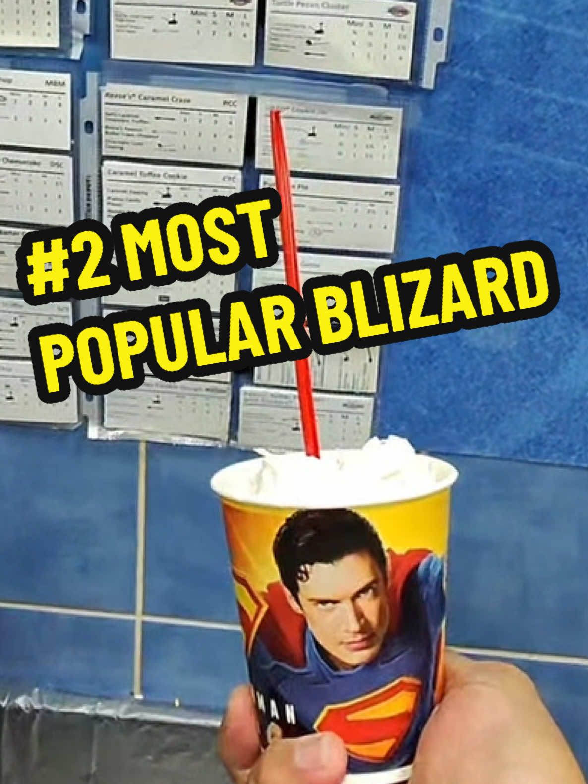 NUMBER 2 MOST POPULAR BLIZZARD REESE'S PEANUT BUTTERCUPS #CapCut#meta #dairyqueenpov #dqfyp #dairyqueenblizzard 