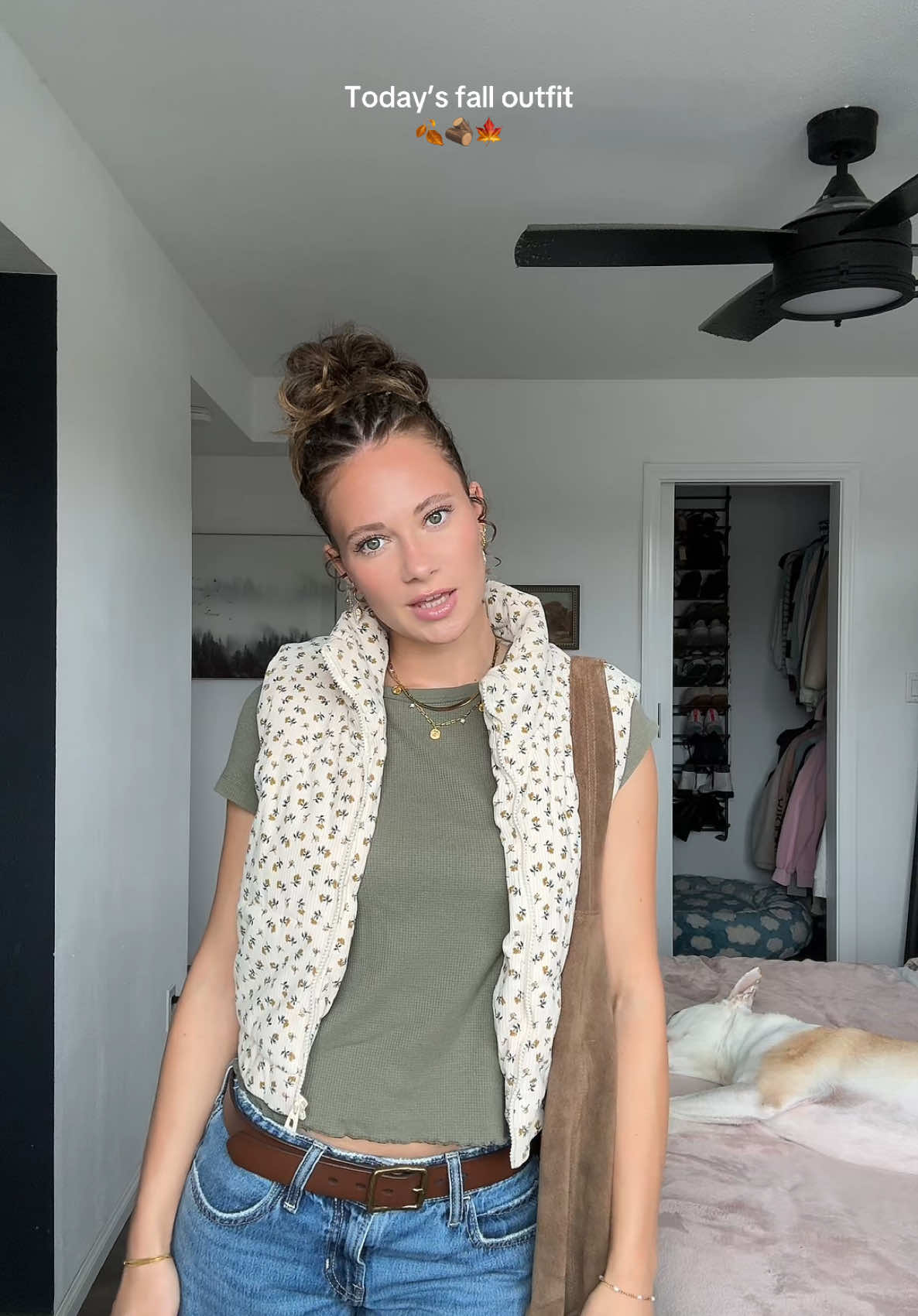 Another going to work at a coffee shop fit till I find my husband hehe🤭#outfit #fall #OOTD
