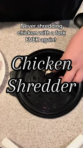 This shredder is GENIUS! So worth it! #chickenshredder #meatshredder #kitchenmusthave #kitchengadgets #KitchenHacks 
