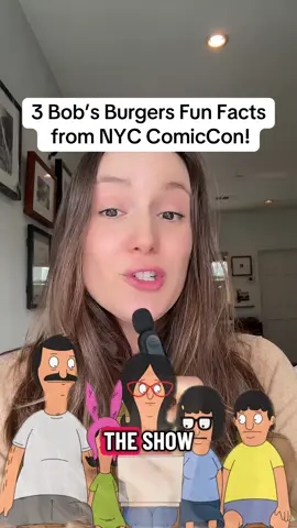 At the fun details from the Bob’s Burgers nyc comic con!  #bobsburgers #animation #comiccon #comiccon2025 #tv