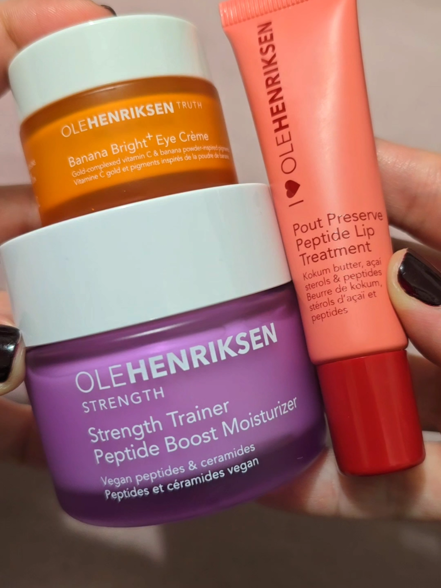 Ole Henriksen Ole Essentials Bundle #oleglow #olehenriksen  #olehenriksenbananabrighteyecream  #olehenriksenpoutpreserve  #olehenriksenstrengthtrainer  @Olehenriksen 