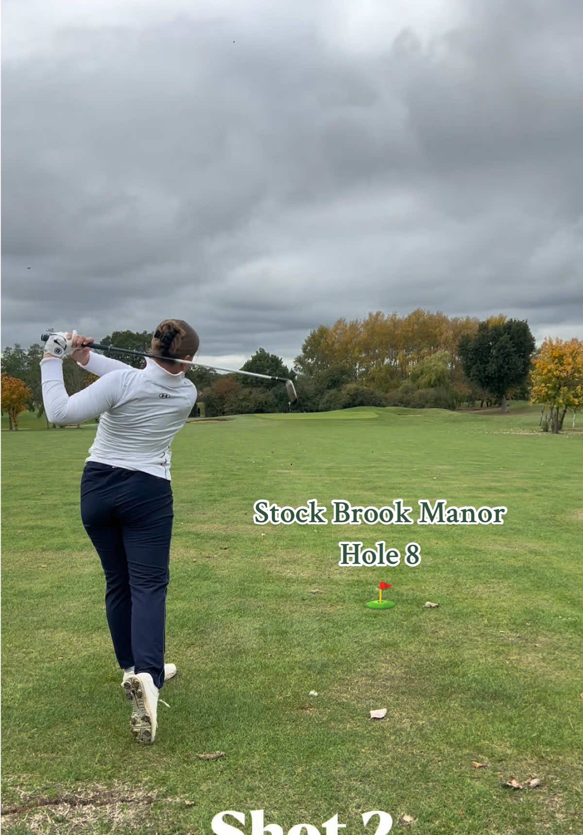 ⛳️Stock Brook Manor⛳️ Hole 8 - Par 4 - Shot 5  13/10/2025 Par 72 - Shot 88 #golfgirl #golf #fyp #girlsthatgolf #golfcourse 