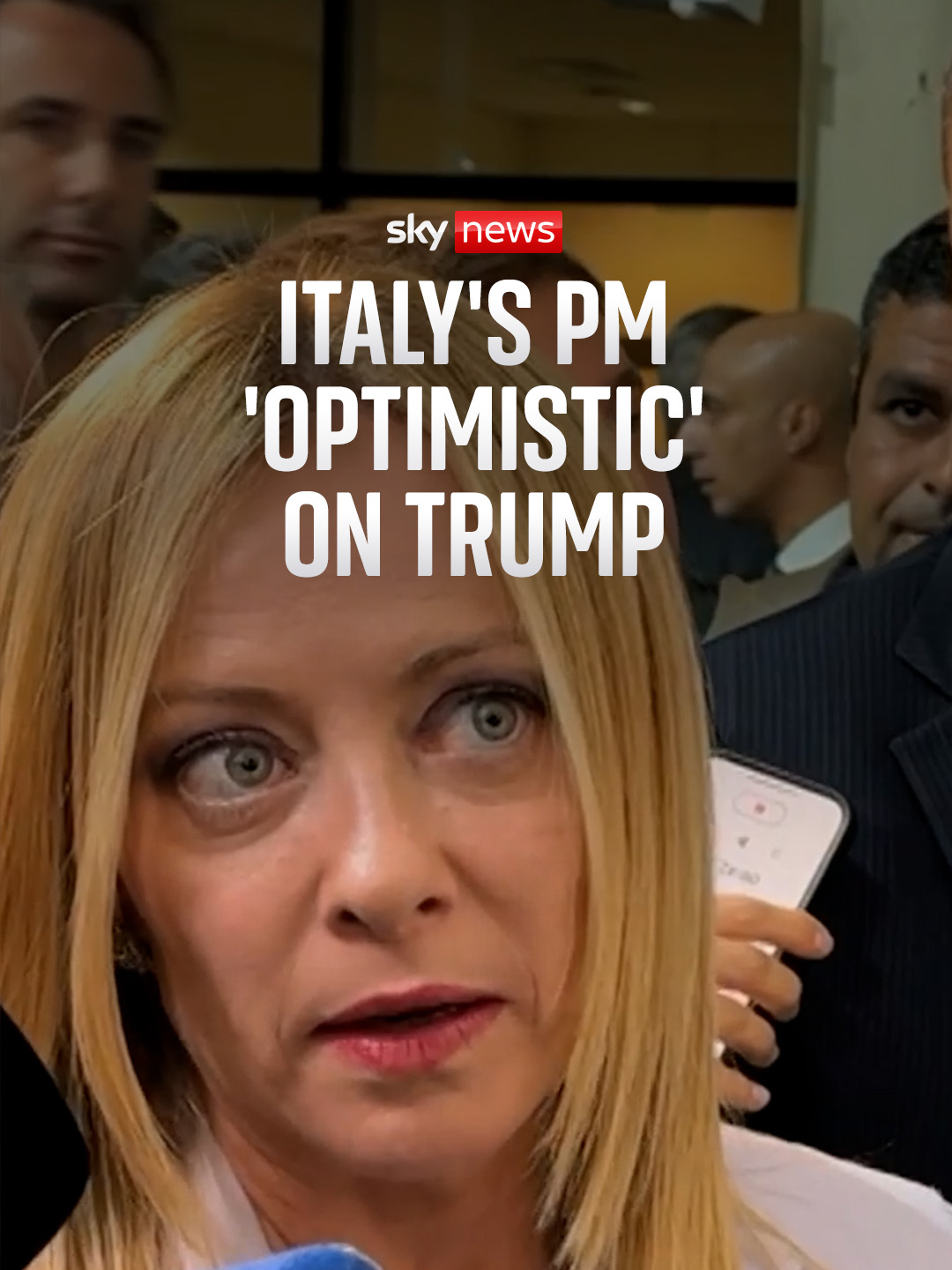 'I'm quite optimistic.' Sky's Mark Stone asks Italy's PM Giorgia Meloni whether she thinks US President Donald Trump will 'stay the course' on the Gaza peace plan. #donaldtrump #uspresident #gaza #israel #gazapeacedeal