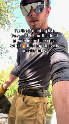 Honestly using this long sleeve button shirt as a work shirt was the best move 🔥 @Jmierr #workshirts #workclothes #bluecollaroutfit #trucktok 