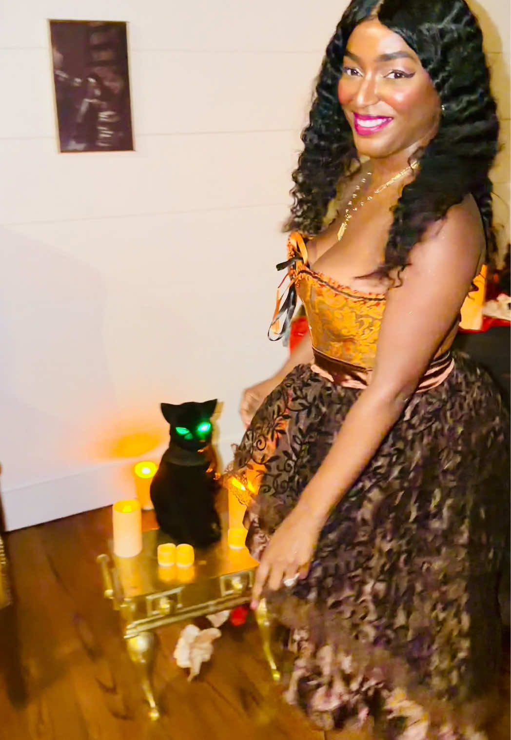 Super easy Halloween costume, a nice corset and a flirty skirt! #halloweencostume #costume #easycostume #tiktokshopcreatorpicks 