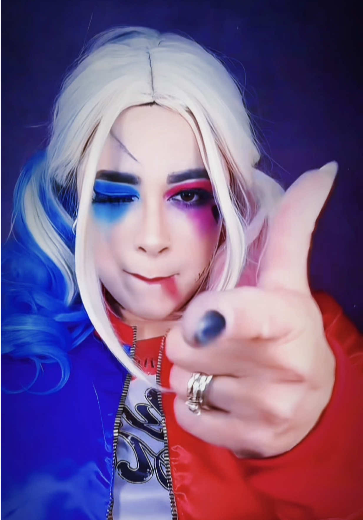 ❤️💙#harleyquinn #halloweenmakeup #halloween #makeup #videoviralitiktok 