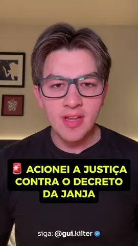 🚨 Acionei a justiça contra o decreto do Lula que dá poderes para a Janja! 