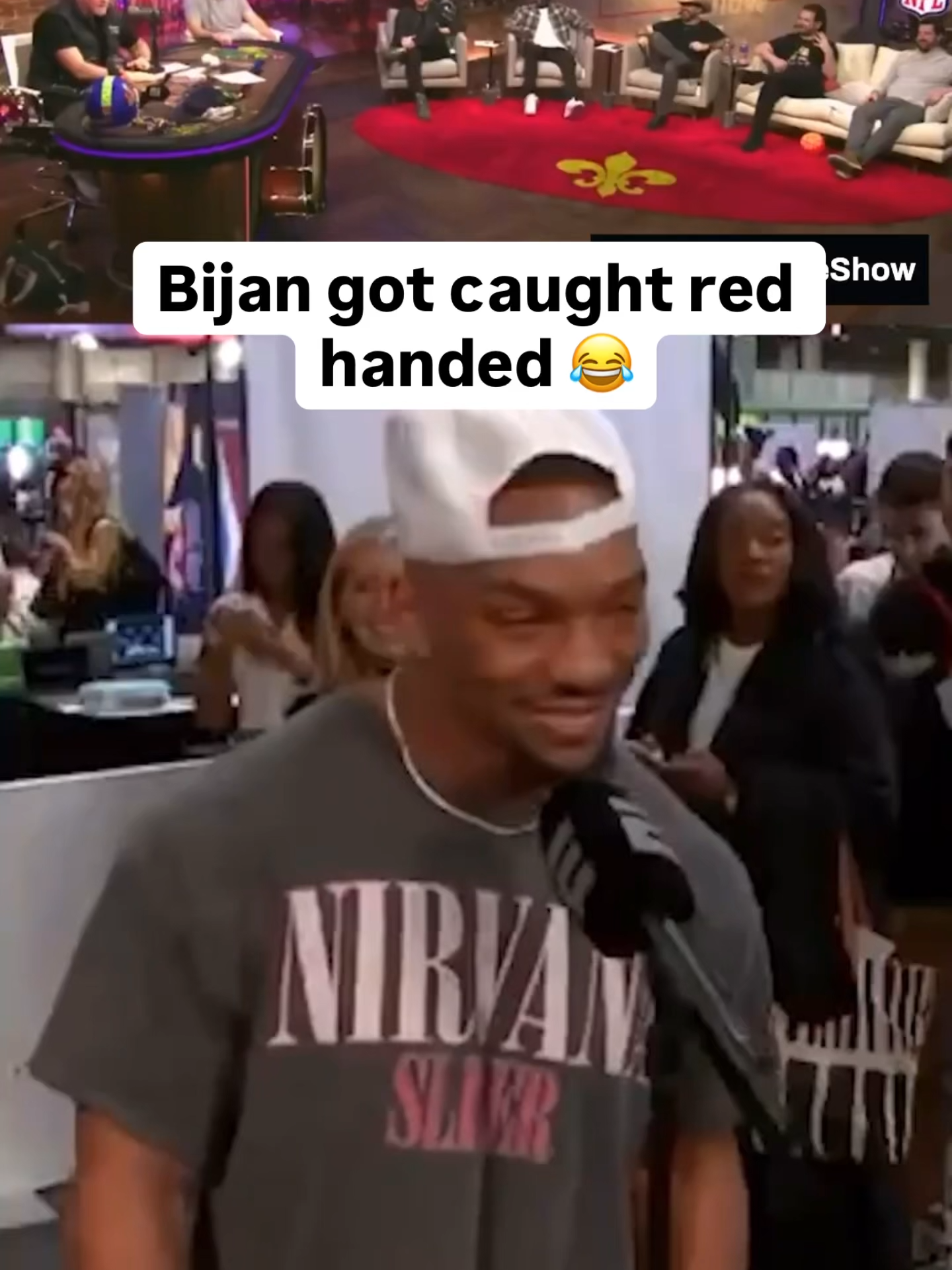 Props to Bijan for not trying to lie his way out of that 😂😂 #falcons #mondaynightfootball (via @patmcafeeshow)