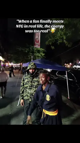 “When a fan finally meets NTG in real life 😭💫 the energy was too real 😂 #fyp #NTGmoment”#whateverforyou #aboogiewitdahoodie #ntg @NTG 