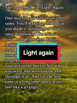 Light again🤍✨