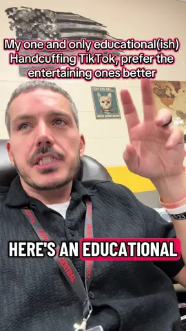 What the students are taught in the classroom cannot always be shown in a 12 second TikTok #teachersoftiktok #mralonso #criminaljustice #handcuff #educational 