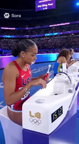 Olimpíadas de escovar os dentes mais rápido #olympics #olimpiadas 