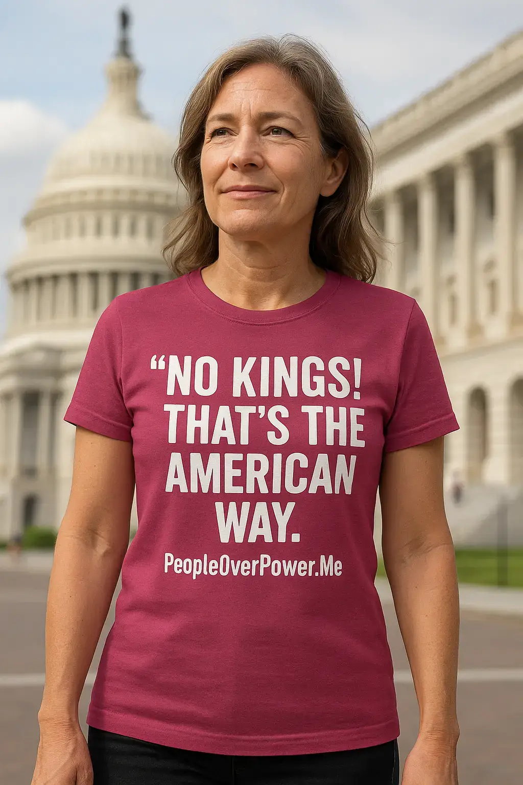 True American spirit isn’t about crowns or titles — it’s about people who stand tall together. 🇺🇸 “No Kings!” isn’t rebellion — it’s a reminder that freedom is the tradition. Independent. Unapologetic. Proudly American. ✨ http://PeopleOverPower.Me — Because power belongs to the people. #PeopleOverPowerDotMe #NoKings #AmericanPride #FreedomWear #WeThePeople 