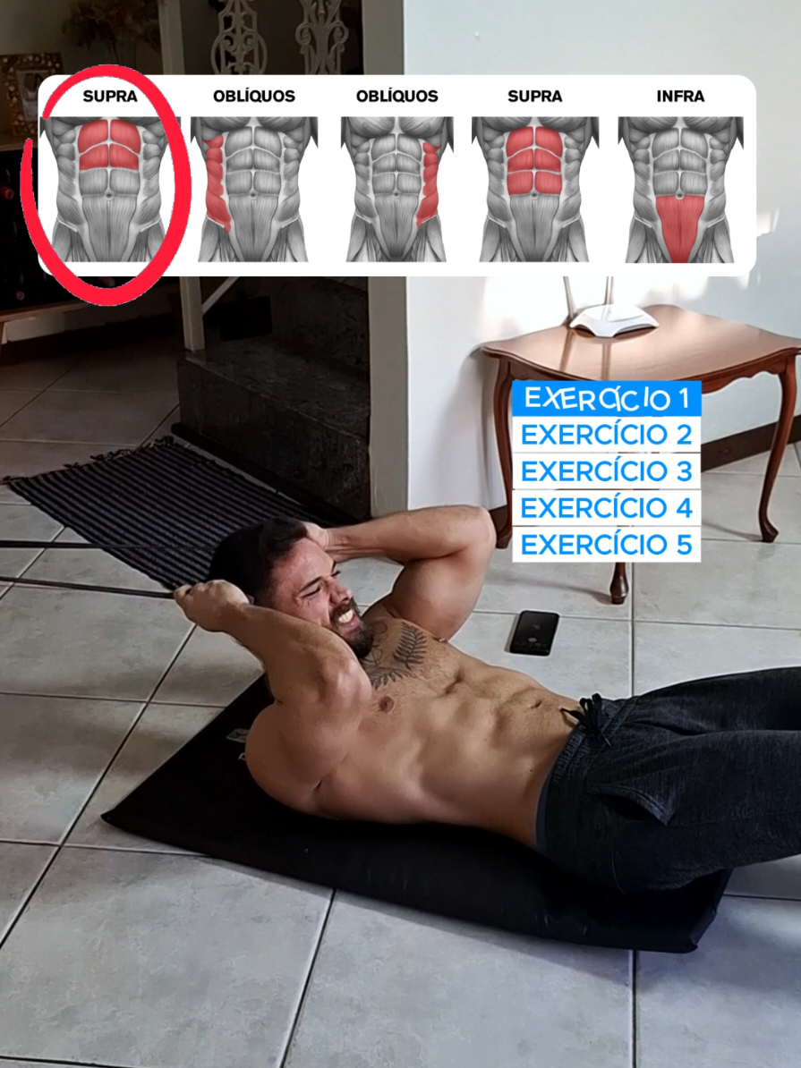 Treino completo de abdômen com elasticos super bands ✅️ Exercício 1: Flexão de tronco curta ✅️ Exercício 2: Flexão de tronco inclinado (lado direito) ✅️ Exercício 3: Flexão de tronco inclinado (lado esquerdo) ✅️ Exercício 4: Flexão de tronco ajoelhado ✅️ Exercício 5: Flexão de quadril #abs #abdominal #musculaçãoemcasa 