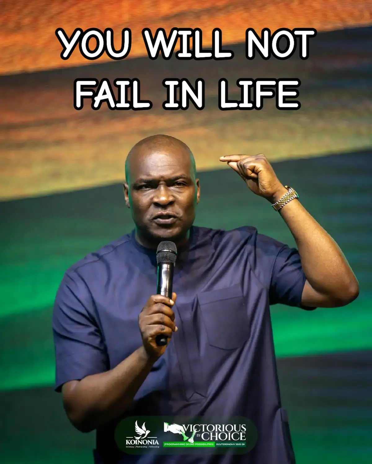 YOU WILL NOT FAIL IN LIFE #koinoniaglobal #fyp #trending #apostleglobal #apostlejoshuaselman 