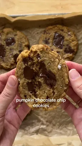 vegan-friendly pumpkin cookies!! recipe on substack tomorrow :) #fallbaking #pumpkinseason #pumpkincookies 