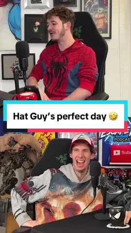 @hat guy 🦒 ‘s perfect day 😂 #theescapepodpodcast #fyp #podcastclips #larams #jamesgunn 
