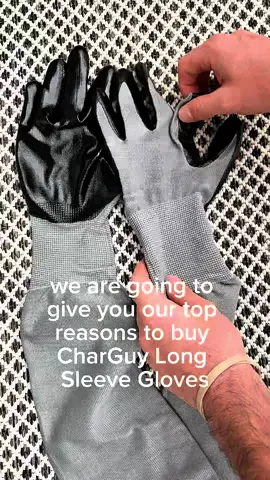 CharGuy Long Sleeve Gloves Guard Your Arms Today!  #gloves #glove #longsleevegloves #longsleeve #gardengloves 