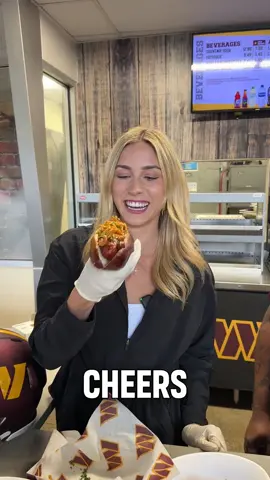 Making Major Tuddy hot dogs with @Katie Feeney 🌭 #hotdog #commanders #nfl #football 
