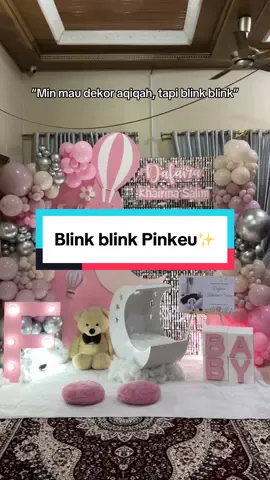 Dekor aqiqah cantik banget #dekordengandarma #darmapartyplanner #dekorasiaqiqah 