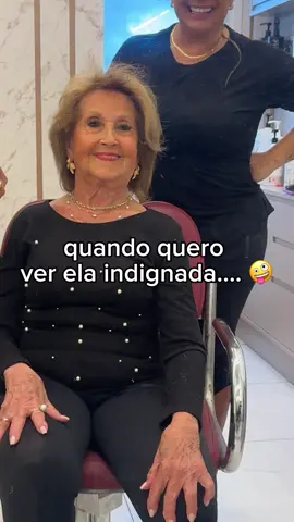 Hahahahaha basta eu falar isso e pra ela tomar ou botar água no rosto que a revolta vem KKKKKKKKKKK #vó #fanta #humor #cabelo #fyp 