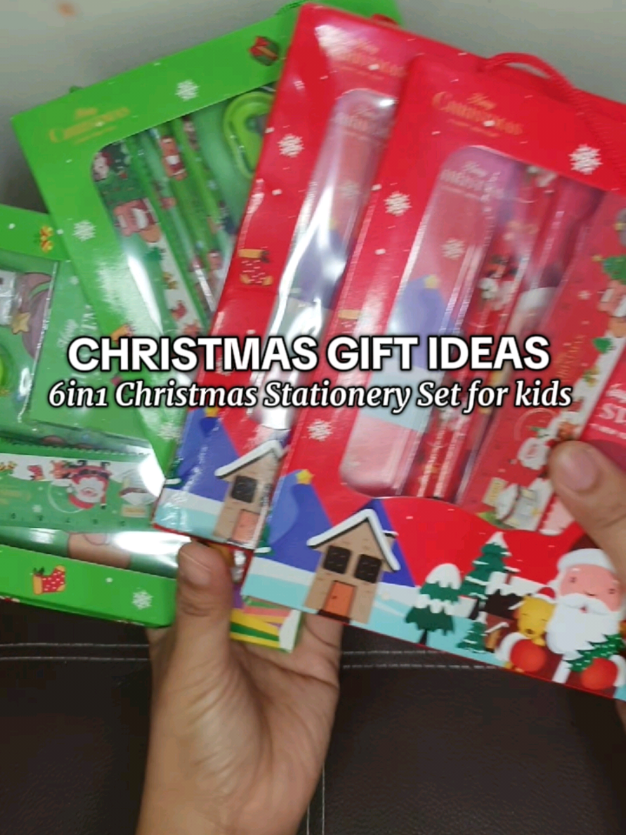 Affordable 6in1 Christmas Stationery set for kids 🎁 #stationery #giftidea #christmasgiftideas 