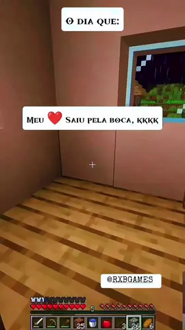 Susto, nada!! quase morri #Minecraft 