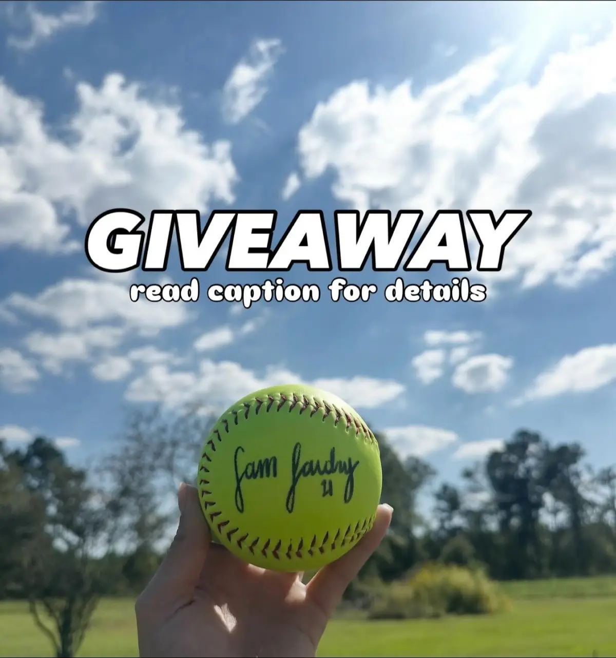 in honor of one month from the launch of my website… lets do a signed ball giveaway!! 🥎 Rules: - must be following me @samlandryy21 - repost this video - tag two friends  ✨Winner will be announced Thursday at 5 PM CT✨ Bonus: doing a separate one on Instagram as well (samlandryy)