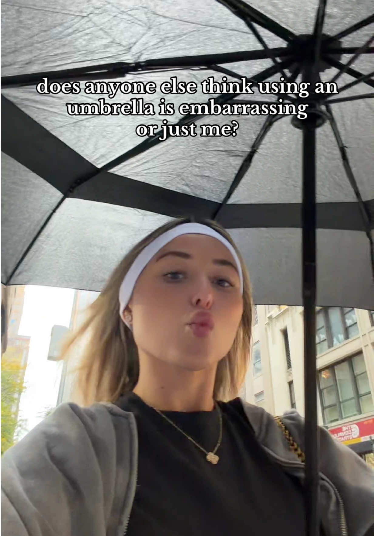 anyone else or am i not normal? #umbrella #nyc #rainyday 