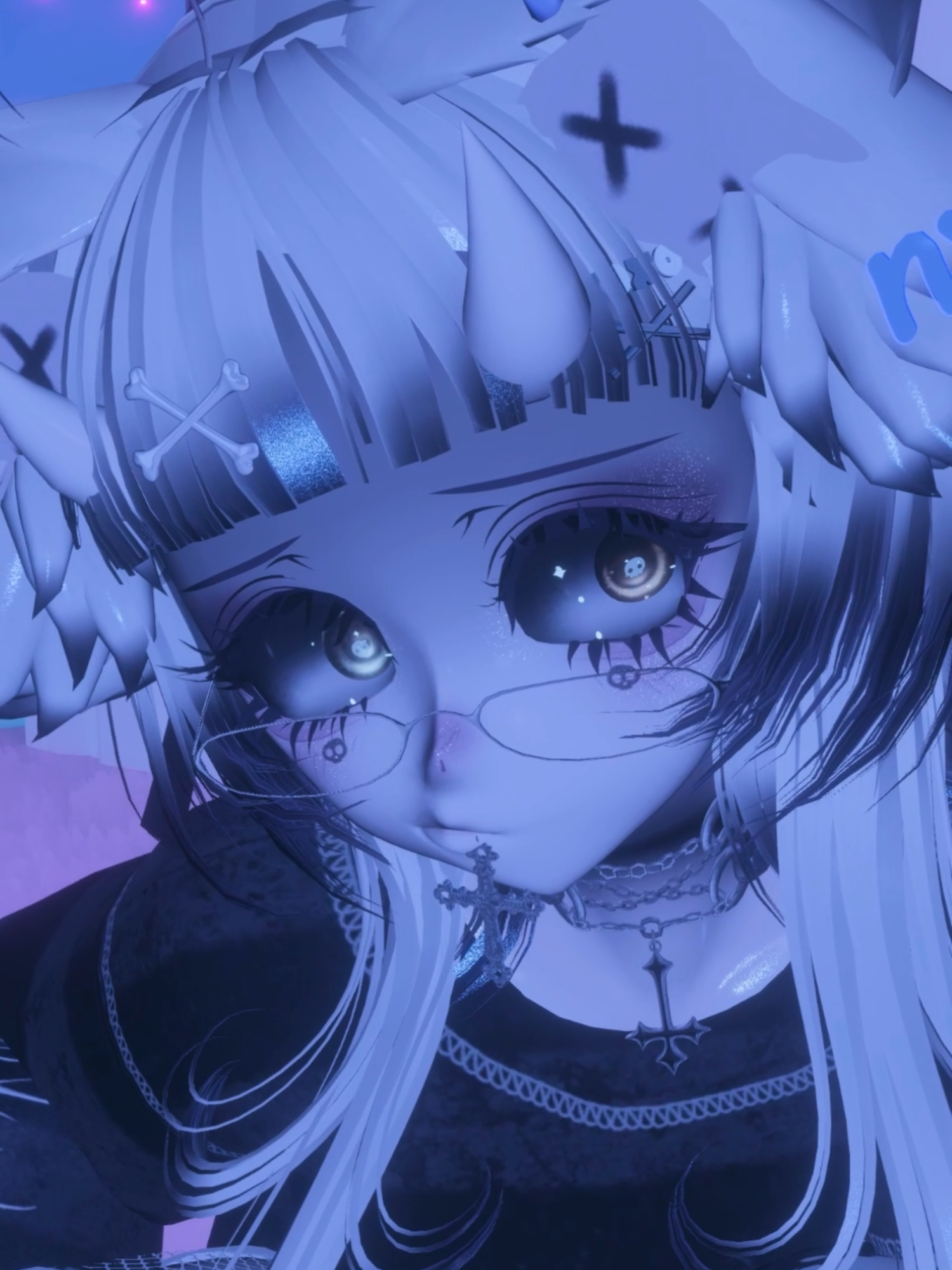 The face tracking on this is INSANE! Thank you to @jelly.cubedfor adding this on! cozuwu.com  discord.gg/cozu #vrchat #vrchatavatar #avatar #vrc #vrchatfbt #vrcft #facetracking #pcavatar #quest #questavatars #publicavatar #femaleavatar #cozu #girlavatars #girlavatar #cozuvr #facetrackingavatar #questvrchat #vrchatmodel #vrcavatarworld #cozuavatar #public #publicvrchat #matchingavatar #fbt #avatarcreator #sps #playvrchat #vrcmodel