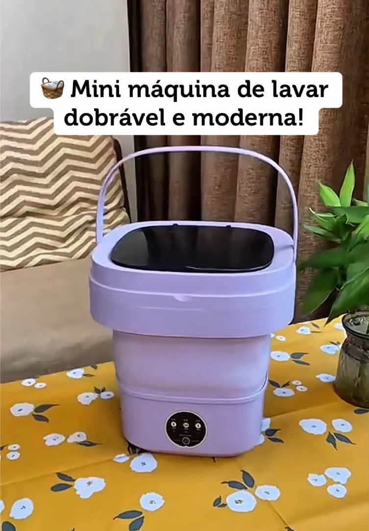🧺 Mini máquina de lavar dobrável e moderna! Ideal para quem quer praticidade no dia a dia 💧 Compacta, leve e fácil de guardar — perfeita para lavar roupas pequenas, íntimas e peças delicadas. ✅ Dobrável e portátil ✅ Design moderno e silencioso ✅ Economia de espaço e energia ✅ Ideal para viagens e apartamentos pequeno #achadinhos #maquinadelavarportatil #utilidadesdomesticas #tiktokshop #casapratica