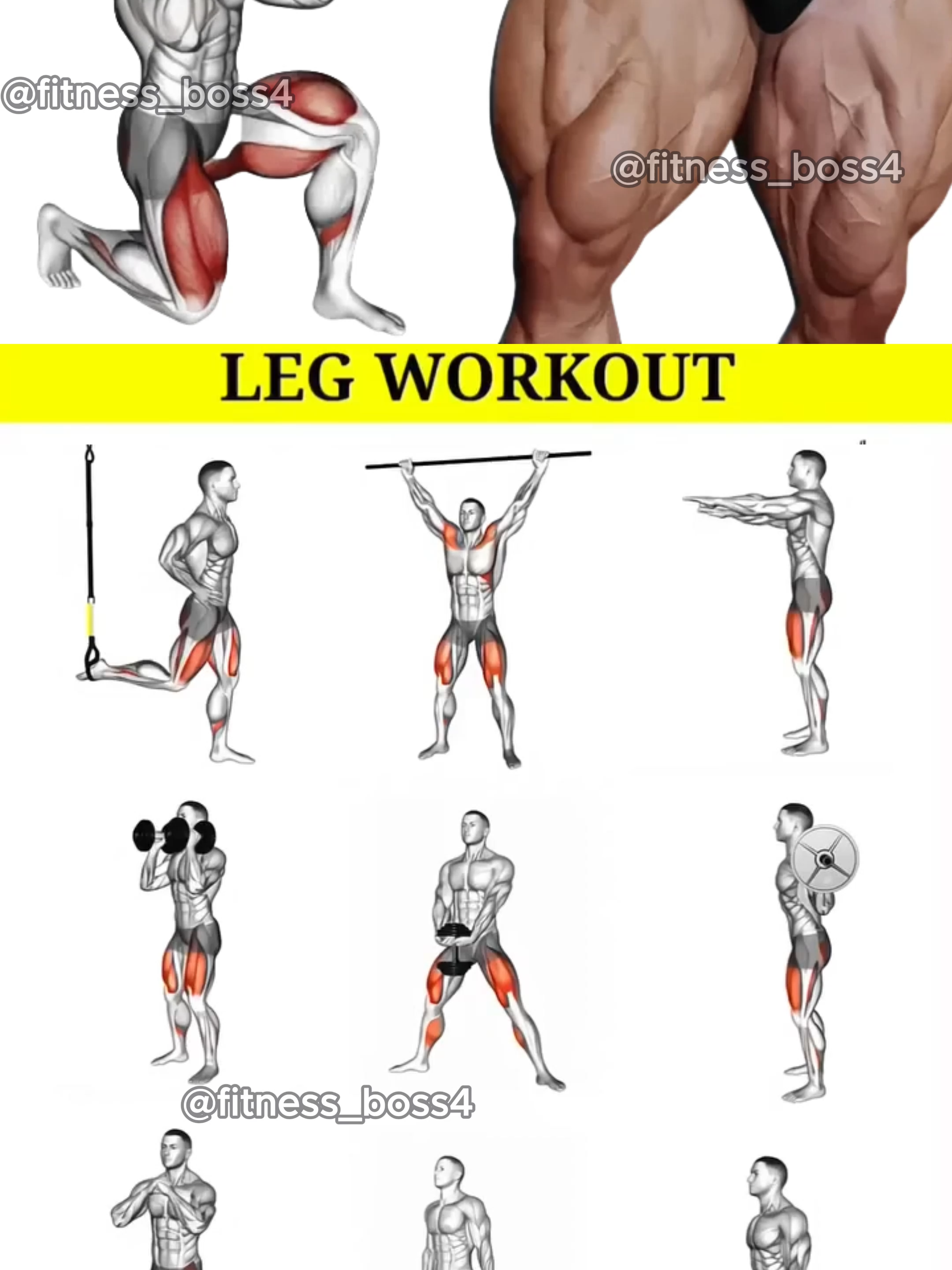 Sculpt your quads and build powerful legs with this killer workout! 🔥 Don't skip leg day. #legday #legworkout #quads #glutes #hamstrings #workout #gym #GymTok #Fitness #foryou #fyp #fitnesstips