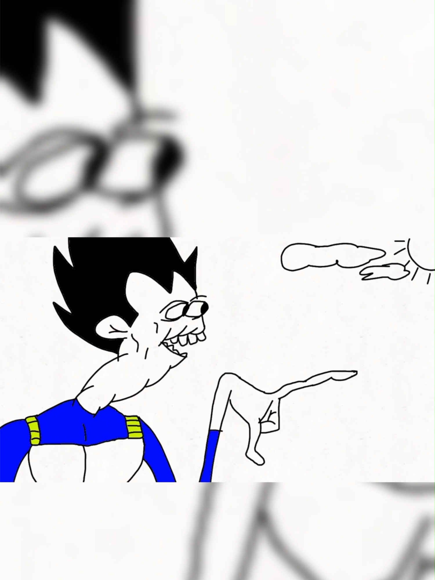 VEGETA VS CELL 🤣 #dragonballz #dragoball #goku