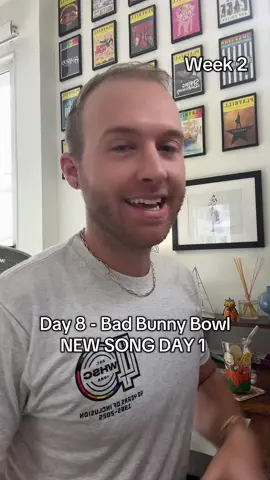 Okay. Day 1 Week 2 - let’s goooo 🔥 #badbunny #spanishtiktok #SuperBowl #learning #mediocrebunny 