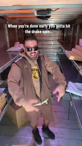 A drake spin a day to keep the bad vibes away! 😅🤣 #ups #drakespin #fedex 